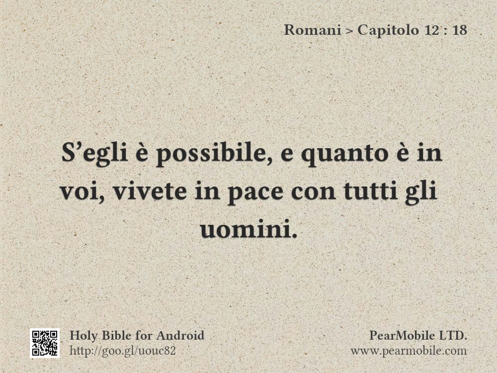 Romani, Capitolo 12:18
